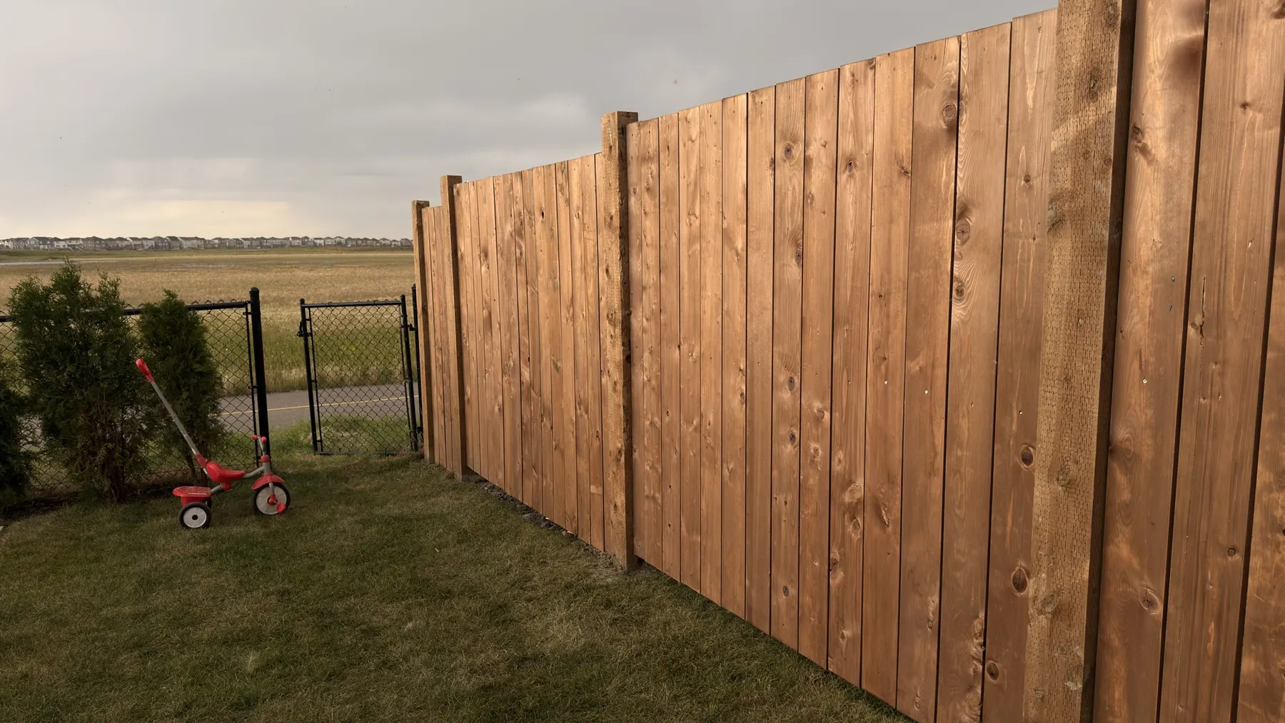 Finished fence line