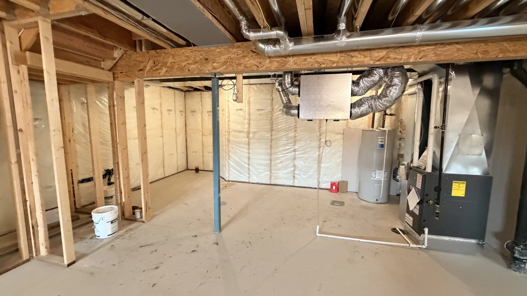 Mechanical room before the build