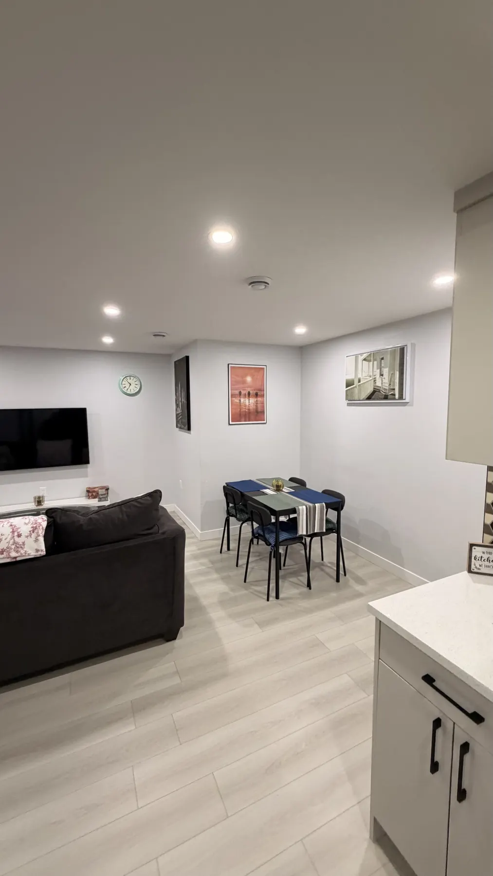 Living and dining area
