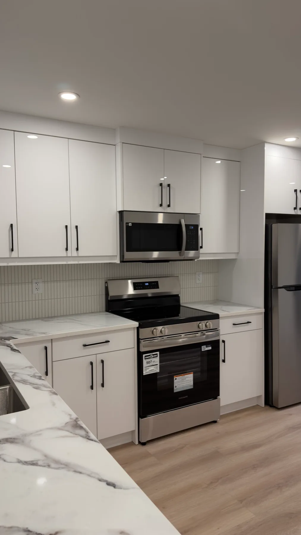 Finished suite kitchen