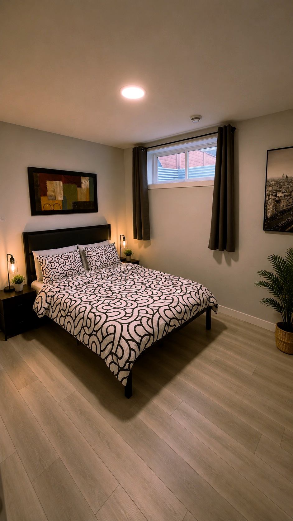 Bedroom with egress window